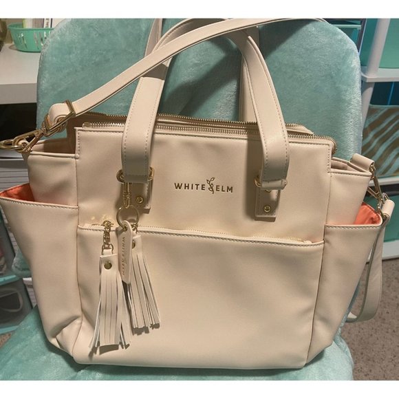 White Elm Handbags - White Elm Gemini Mini Convertible Backpack-Cream/White